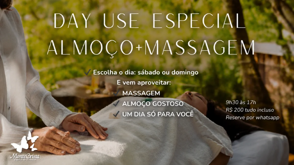 day use com massagem