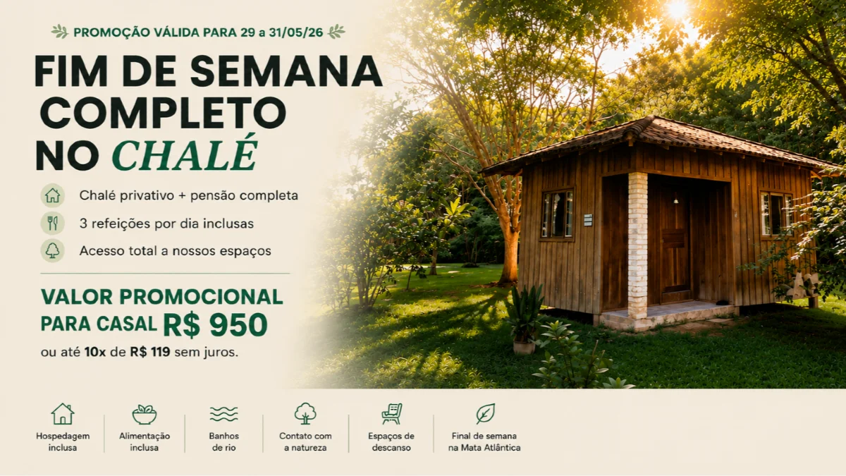 Promoção Hospedagem Casal 