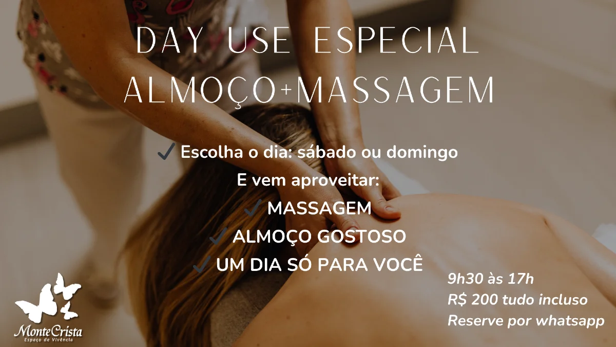 day use com massagem